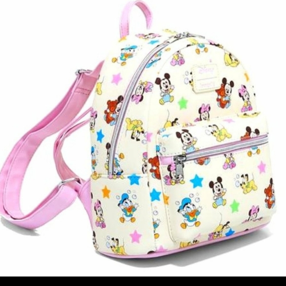 NWT Loungefly Baby Mickey and Friends backpack and cardholder - Picture 7 of 16